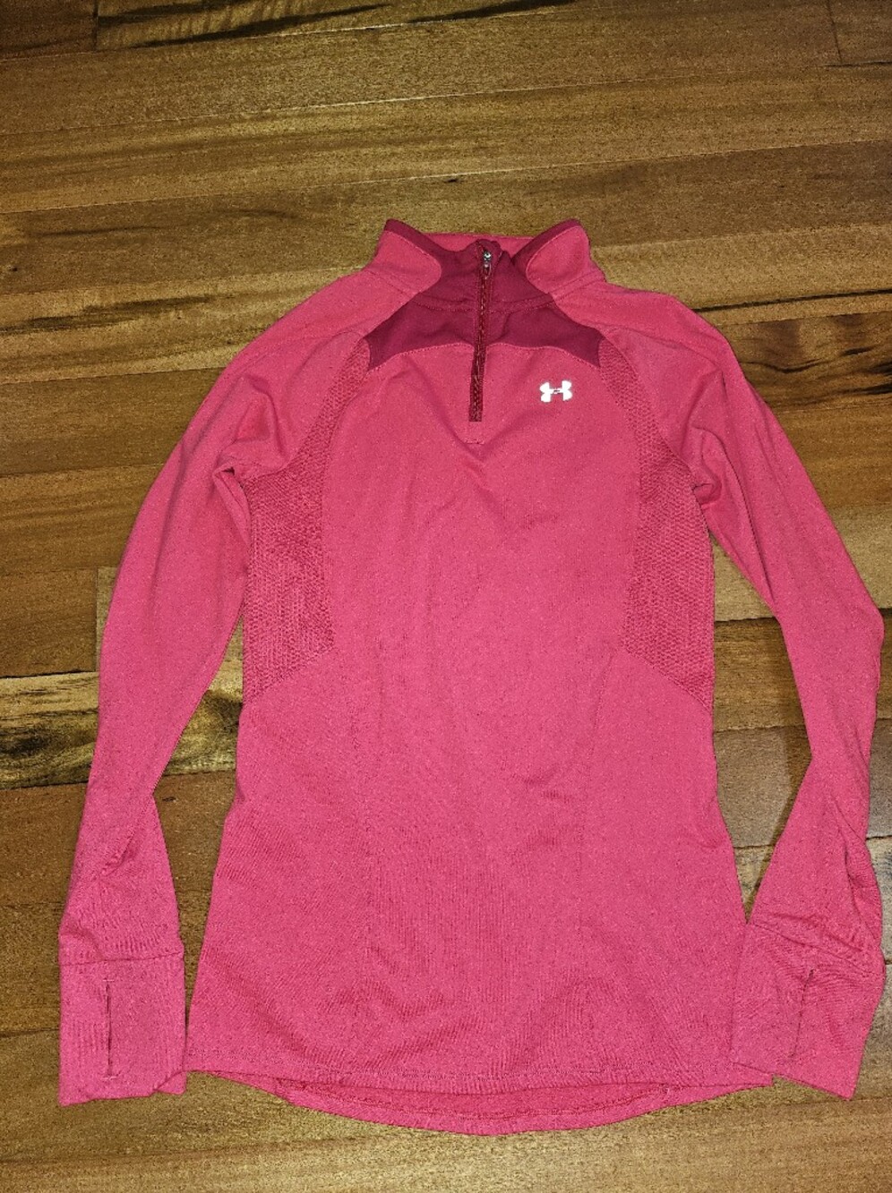 Under Armour 2011 Women’s Pink Half-Zip Cowl Neck Performance Pullover Cold Gear